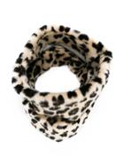 Bellerose Kids Leopard Print Faux Fur Scarf - Nude & Neutrals