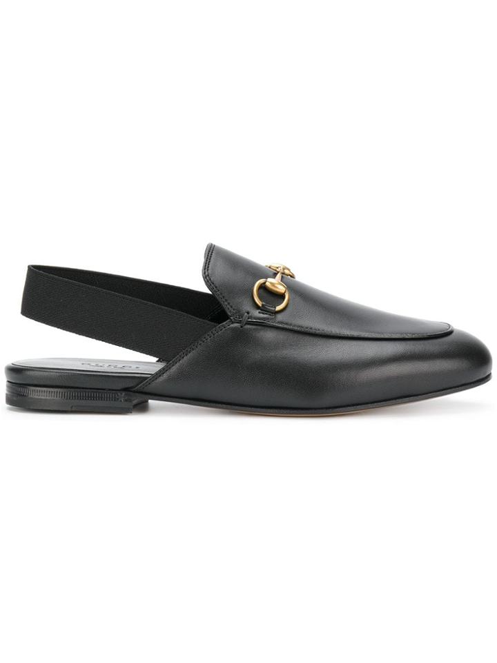 Gucci Horsebit Slingback Mules - Black
