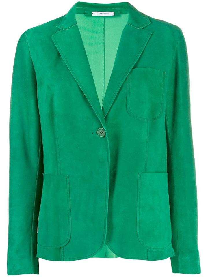 Salvatore Santoro Single Button Jacket - Green