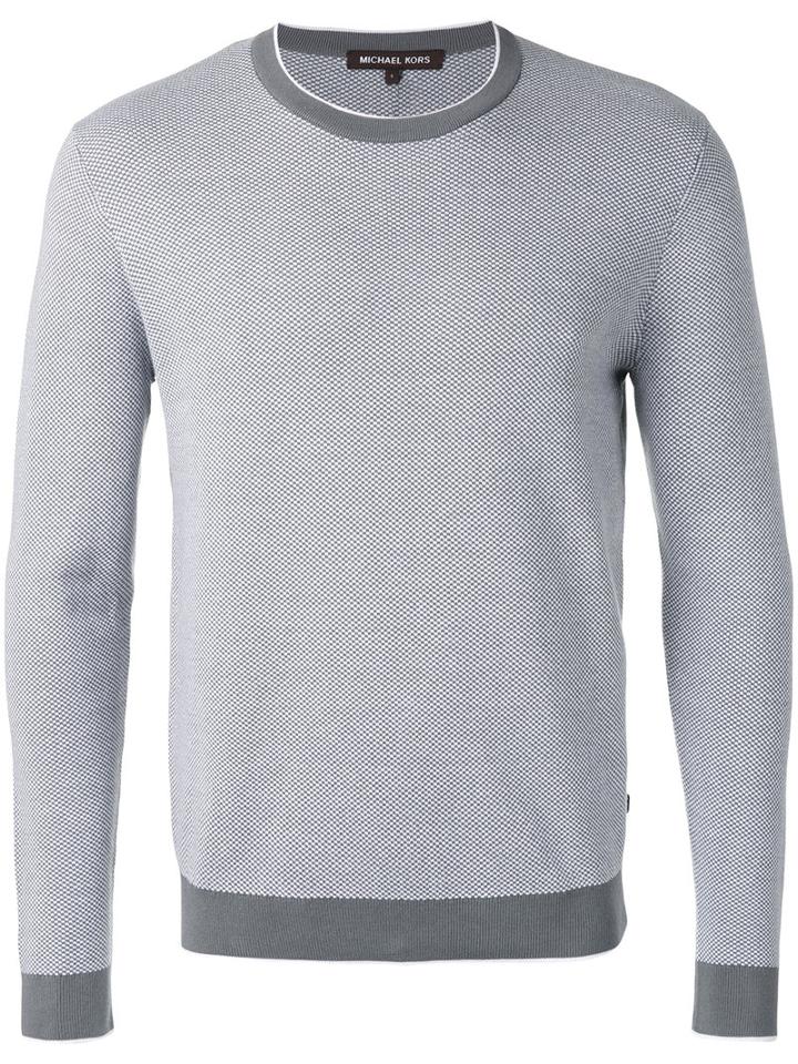 Michael Kors - Crew Neck Jumper - Men - Cotton - S, Grey, Cotton