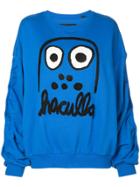 Haculla Monster Print Sweatshirt - Blue
