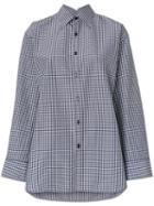 Balenciaga - Pinched Collar Shirt - Women - Cotton - 38, Blue, Cotton
