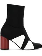 Gloria Coelho Color Blocked Boots - Black