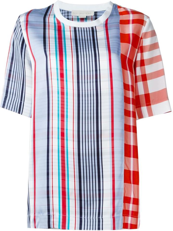 Stella Mccartney Check Print Top, Women's, Size: 40, Viscose/cotton