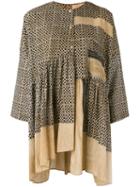 Uma Wang - Mosaic Print Tunic - Women - Cotton - L, Nude/neutrals, Cotton