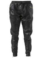 En Noir Pintuck Sweat Trousers, Men's, Size: Xxl, Black, Leather