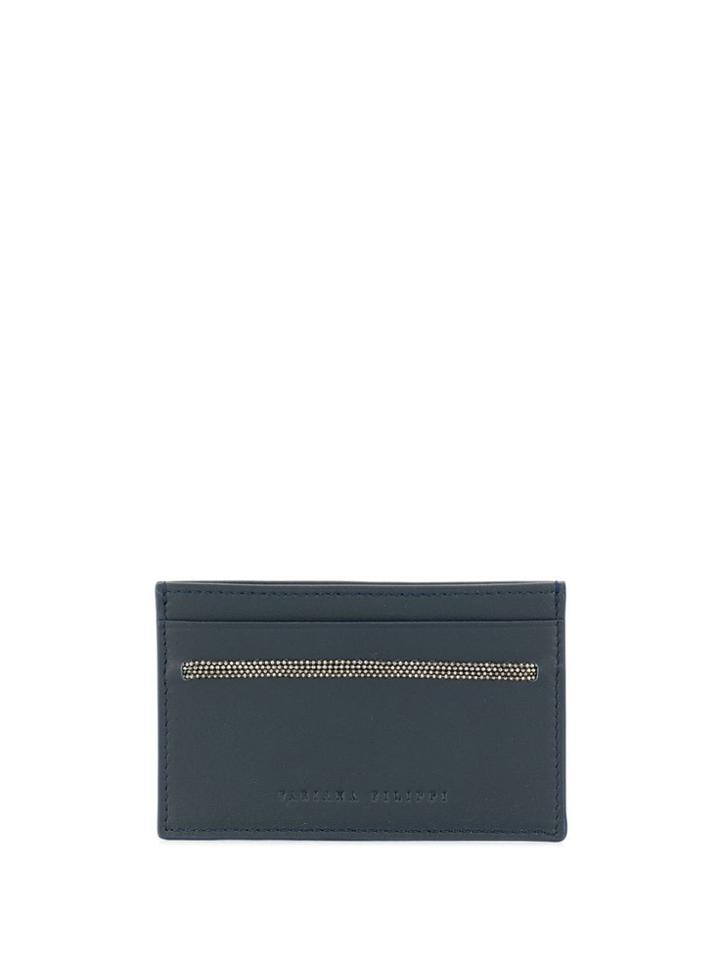 Fabiana Filippi Rhinestone Strip Cardholder - Blue