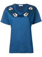 Sonia Rykiel Tulip Print T-shirt - Blue