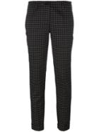 P.a.r.o.s.h. Jacquard Cropped Trousers, Women's, Size: Large, Black, Polyamide/polyester/spandex/elastane/viscose