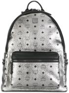 Mcm Monogram Metallic Backpack