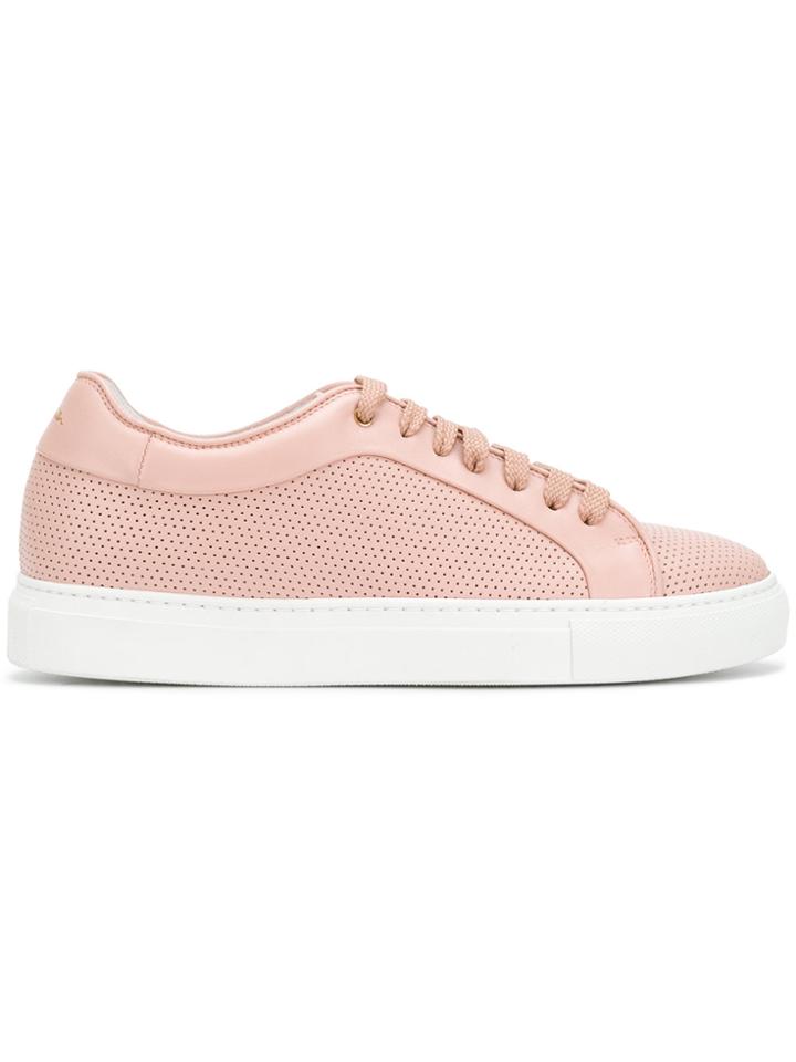 Paul Smith Perforated Basso Sneakers - Pink & Purple