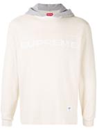 Supreme Hooded Waffle Ringer Top - White