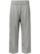 Alberto Biani Checked Cropped Trousers, Women's, Size: 44, Grey, Acetate/viscose