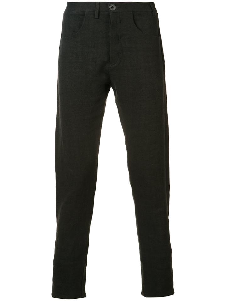 Label Under Construction Regular Trousers - Black