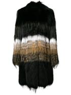 Liska Oversize Fur Coat - Multicolour