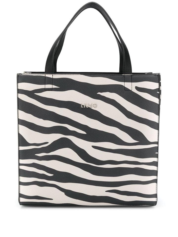 Liu Jo Zebra Print Tote - Black