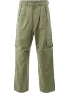 Valentino High Waist Flared Trousers - Green