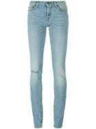 Saint Laurent Stonewashed Jeans, Women's, Size: 30, Blue, Cotton/polyurethane