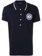 Balmain Chest Logo Polo Shirt - Blue
