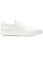 Santoni Low Top Lace-up Sneakers - White