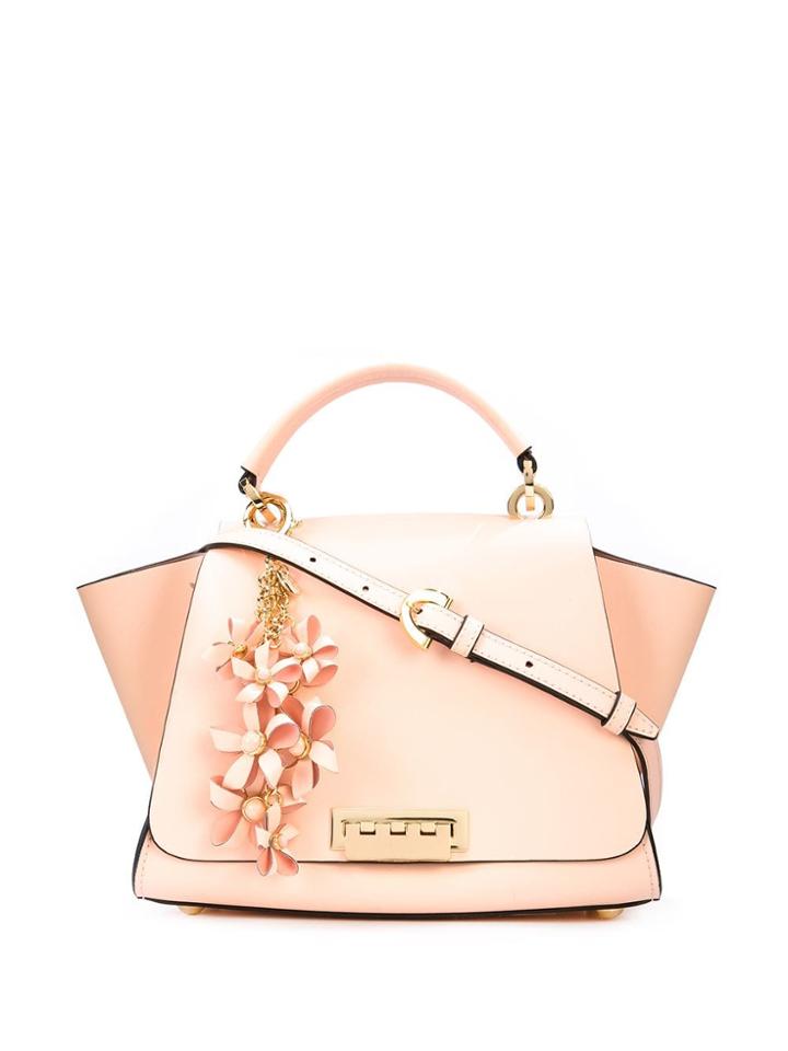 Zac Zac Posen Eartha Convertible Backpack With Floral Charms - Pink