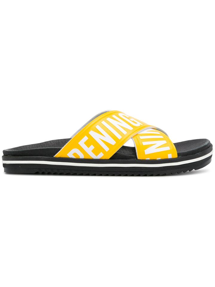 Opening Ceremony Crossover Logo Slides - Yellow & Orange