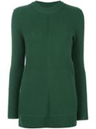 Michael Michael Kors Ribbed Pullover, Women's, Size: Xs, Green, Cashmere/merino