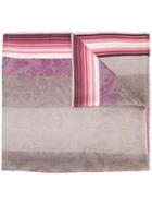 Etro Abstract Print Scarf, Women's, Brown, Silk/viscose