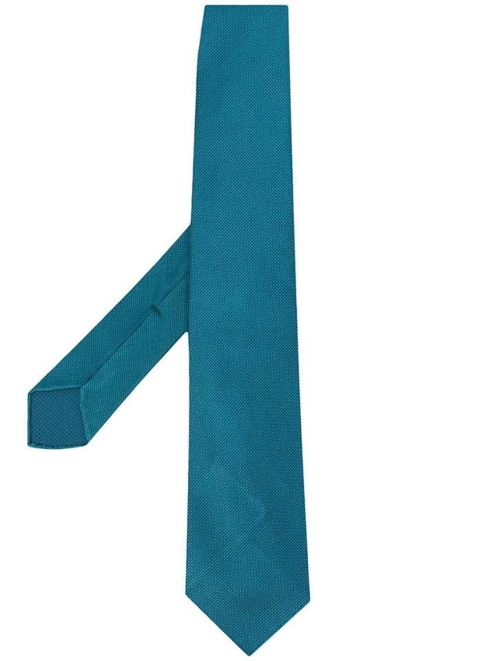 Kiton Knitted Tie - Green