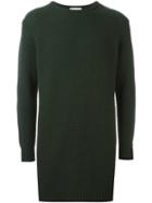 Soulland 'wiese' Long Honey Comb Sweater, Men's, Size: Medium, Green, Wool/polyamide