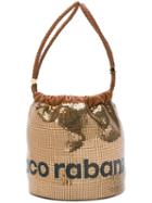 Paco Rabanne Logo Print Bucket Tote
