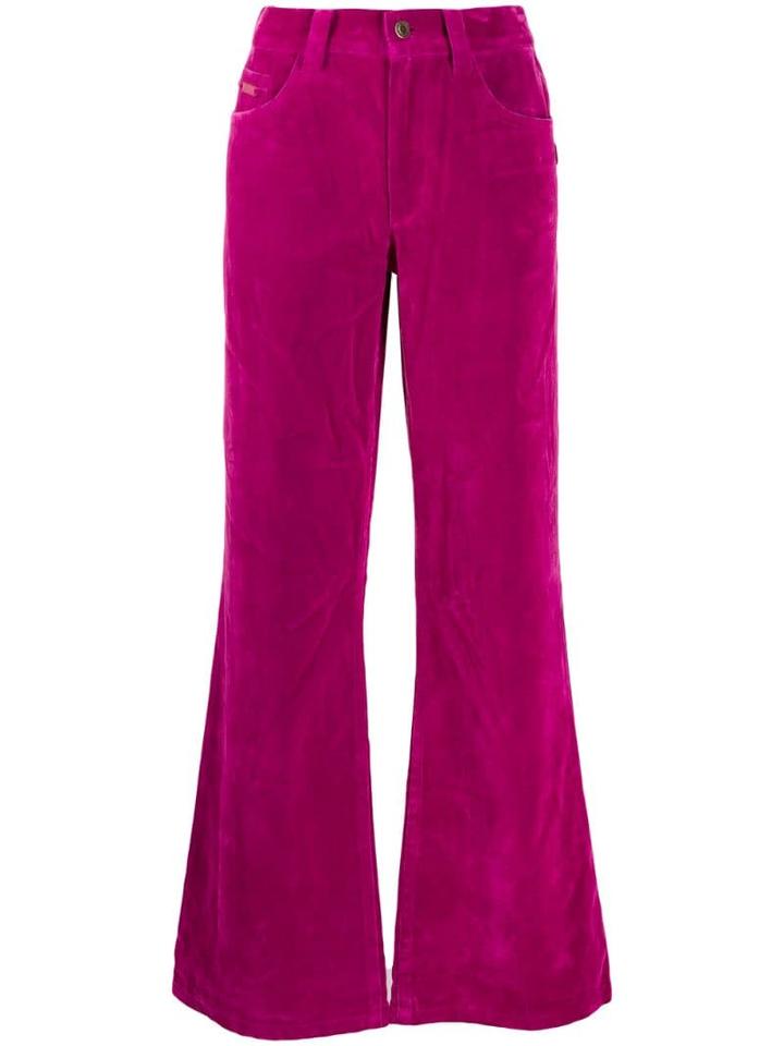 Marc Jacobs Velveteen Flared Jeans - Pink