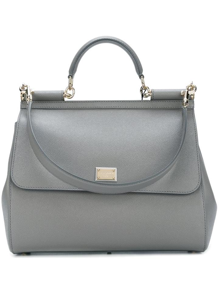 Dolce & Gabbana Large 'sicily' Tote, Women's, Grey