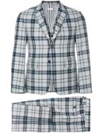 Thom Browne Classic Suit With Tie-in Thom Browne Tartan School Uniform