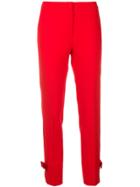 Blumarine High-waisted Cropped Trousers - Red