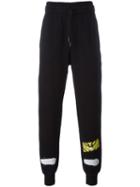 Off-white Striped Back Sweatpants, Men's, Size: Medium, Black, Cotton