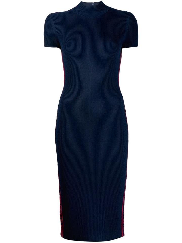 Michael Michael Kors Ribbed Sweater Dress - Blue