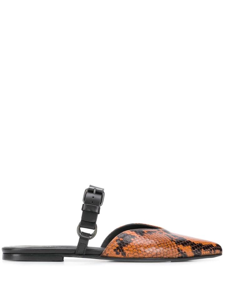 A.f.vandevorst Leather Flats - Brown