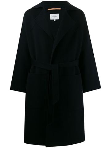 Nanushka Robe Midi Coat - Blue