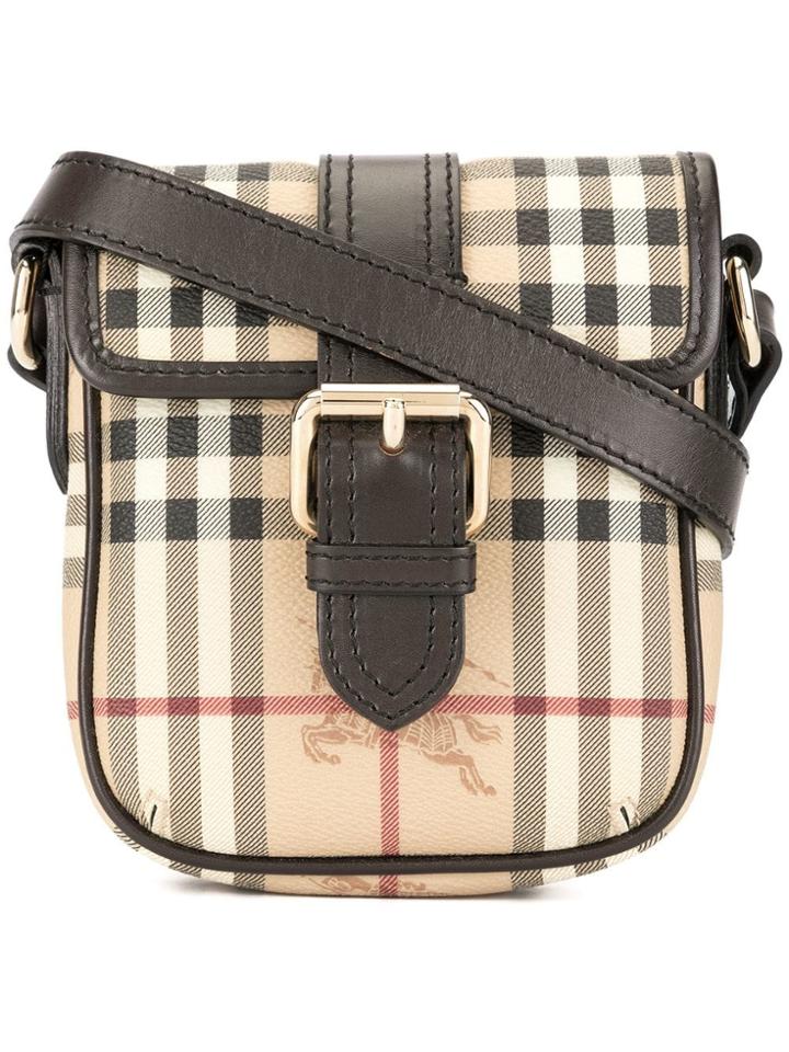 Burberry Vintage House Check Crossbody Bag - Brown