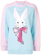 Vivetta Embroidered Bunny Rabbit Sweatshirt - Blue
