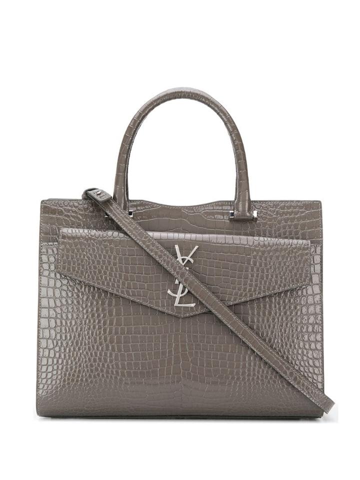 Saint Laurent Uptown Tote Bag - Grey