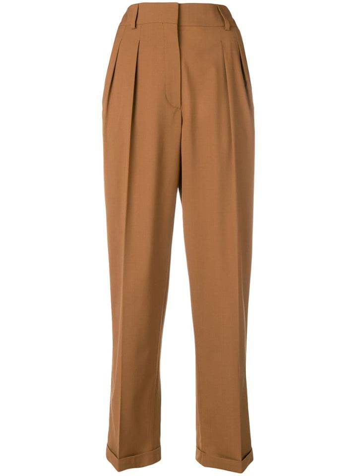 Mulberry Pleated Trousers - Brown