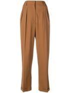 Mulberry Pleated Trousers - Brown