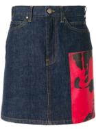 Calvin Klein 205w39nyc Patch-work Denim Skirt - Blue