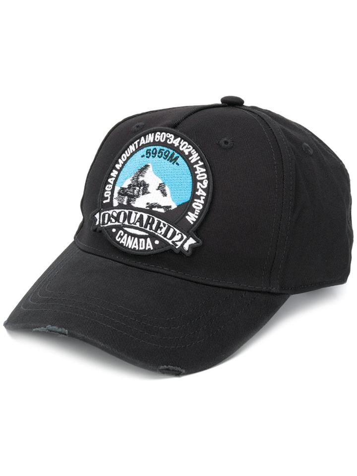 Dsquared2 Logan Mountain Baseball Cap - Black