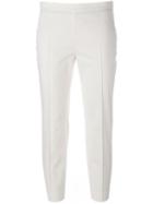 Akris Pleated Slim Cropped Trousers