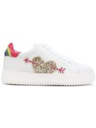 Twin-set Sequin Heart Sneakers - White