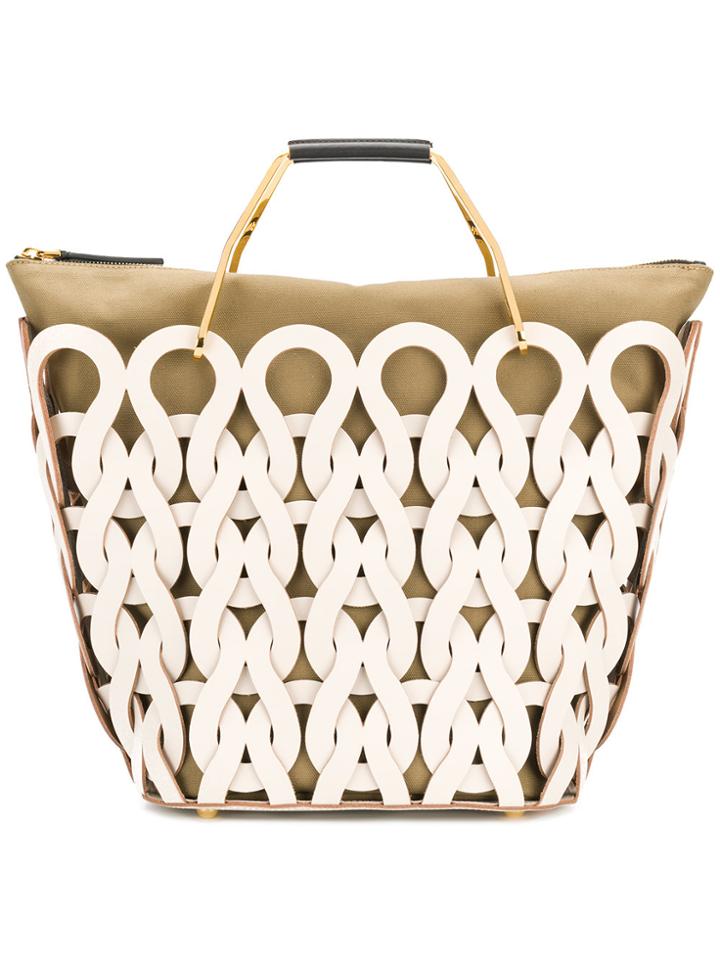 Marni Woven Tote Bag - White