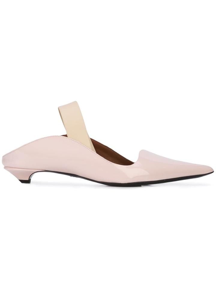 Proenza Schouler Sling Back Wave Mules - Pink